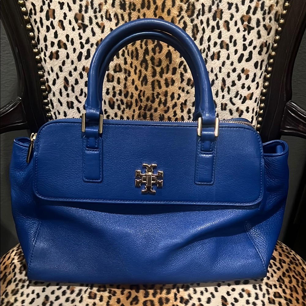 Tory Burch Blue Leather Handbag